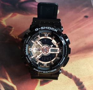 卡西欧ga110rg玫瑰金色gshock男女款手表,大概9成
