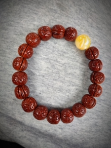 桃核手串顶珠