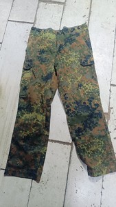 德军原品丛林斑点迷彩裤，德军BDU裤子
