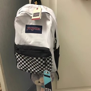 店里疫情倒闭一批jansport杰斯伯双肩包 黑白格子