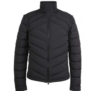 000人付款淘宝zzegna杰尼亚黑色亮面外套男羽绒服娜时花开tn4580.