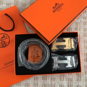 头层牛皮爱马仕皮带,礼盒包装齐全,金银双头,图片都是实物拍摄