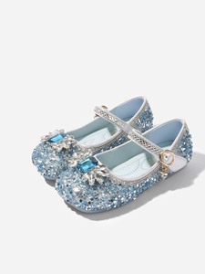 女童爱沙公主水晶鞋，31码1双，全新。有意者请联系我