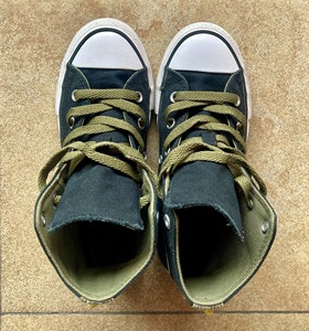 实拍匡威小恐龙男女童高帮帆布鞋板32码带原盒