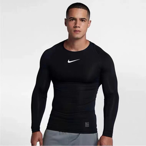 耐克nikepro紧身运动跑步长袖健身速干衣打底t恤