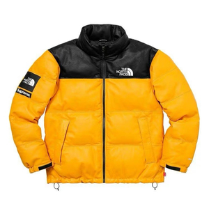 the north face tnf北面联名皮面皮质羽绒服雪