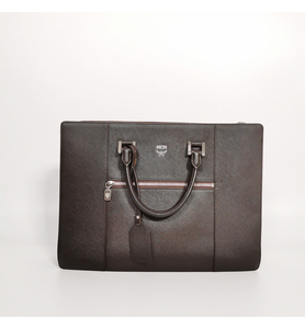 【97新】mcm 男士牛皮中号手提商务公文包