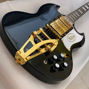 吉普森电吉他gibson sg签名款 大摇杆款 三双拾音器