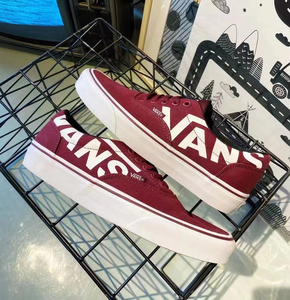 vans doheny 滑板鞋 红色侧边白色大logo