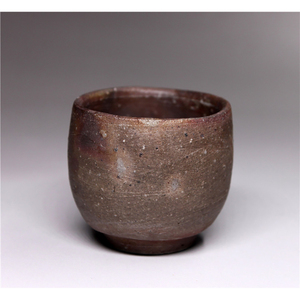 [趣味收藏]备前烧七十六代利右卫门金重陶弘作茶道茶杯