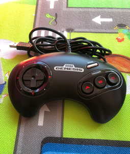 世嘉原装md1手柄usb手柄适用于mini md一代二代机也