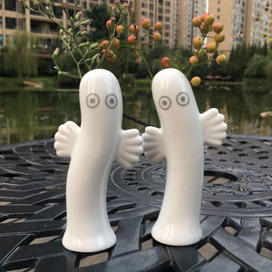 出口日本姆明亚美moomin树精陶瓷花瓶 笔筒 摆件装饰花器