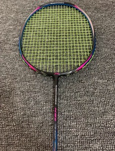 现货李宁n9二代黑紫色全碳素羽毛球拍超轻耐打单拍