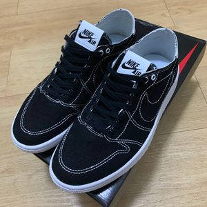 耐克nike开拓者明线低帮板鞋帆布鞋黑色38码全新!