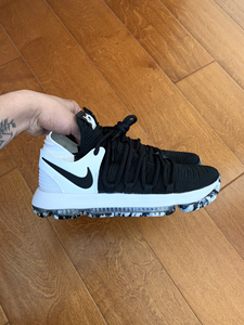 nike kd10 黑白 奥利奥