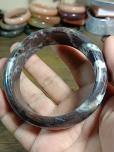 新疆哈密红伊丁陨石宽版手镯,圈口60.5mm,条宽20.5m