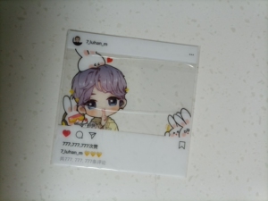 鹿晗 ins透卡 小卡 kfc卡 限量贴纸 kfc立牌