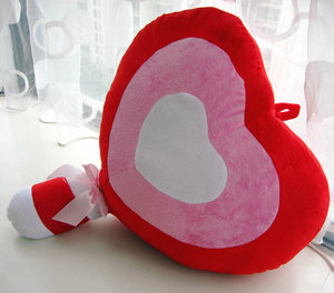 创意love爱心棒棒糖毛绒玩具布娃娃靠垫抱枕靠枕表白生日礼物女生