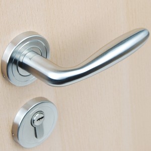 304不锈钢简约门锁执手 房间室内门锁把手 欧标5572锁体 纯铜锁芯