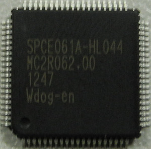 正品ic 台湾凌阳工业级16位语音识别单片机 spce061a(lqfp-80)