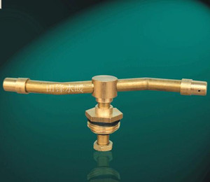 4分全铜 旋转式铜微喷头 双嘴 草坪喷头喷泉喷灌 雾化喷头