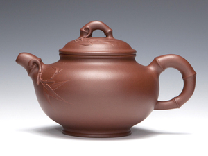 宜兴紫砂壶 国家级工艺师 潜力巨大 吴菊芳 君子竹(一) 底槽清