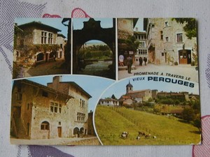 1978年 法国 老明信片 圣文森特 风光美景 背面写了字
