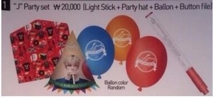 【现货】金在中J PARTY周边-01 文件夹+荧光棒+气球+纸帽子