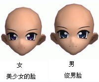 劲舞团表情脸型 俊男脸/美少女的脸 男/女30天 永久请拍3件