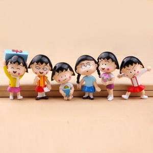日本3d立体可爱卡通动漫樱桃小丸子创意冰箱贴磁贴装饰吸铁石一套