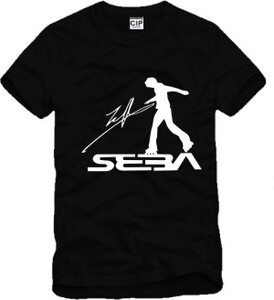 男女款米高 seba seba 轮滑队服 超酷纯棉圆领短袖t恤街头滑板服