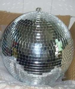50厘米银色镜面球 迪斯科球 闪光球 霹雳球 玻璃球 圣诞球 舞台球