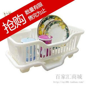 厨房碗架收纳架沥水架置物架碗柜碗碟篮盘子筷晾塑料放碗架沥水蓝