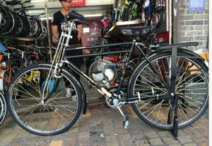 实体店铺五羊牌载重车 26自行车 邮政车驮货车经典老款26寸双梁车