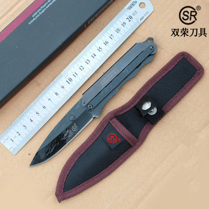 弹簧钢小直刀潜水刀非折叠刀折刀野外求生军刀生存瑞士刀具水果刀