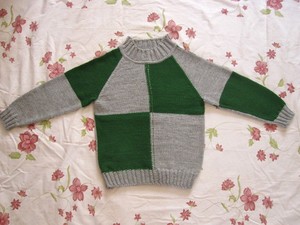 加厚纯手工编织 手织 针织 儿童毛衣羊毛衫 女童男童 适合4-10岁