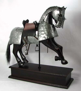 西洋盔甲【酒吧饰品 家居摆设】手工制作的甲欧洲中世纪战马