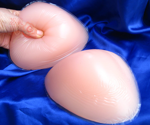 苾美 硅胶假乳房义乳假胸 三角形1000克分体假乳