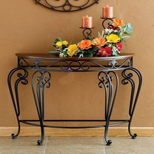 家装,建材 客厅家具 玄关 欧式玄关柜铁艺半圆