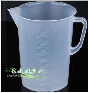 促销加厚5000ml毫升塑料烧杯奶茶量杯带刻度5l量杯烘焙工具量勺筒