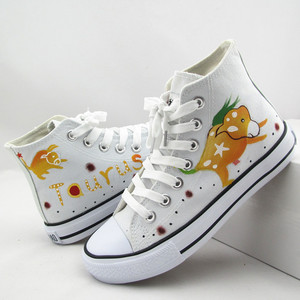 帆布鞋大码女彩绘