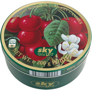 【3盒包邮】德国 樱桃味 绿嘉云糖 200g 铁盒装 硬糖