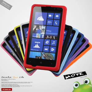 色布Seepoo诺基亚Nokia Lumia 820手机保护套 硅胶套820t保护外壳