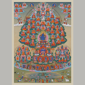 282人付款淘宝佛像画像装饰佛陀画像藏传定制噶玛噶举皈依境佛像