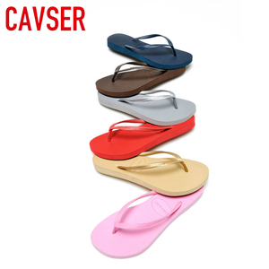 CAVSE品质夏季新品欧美女式夹脚人字拖平底凉拖鞋情侣沙滩拖鞋