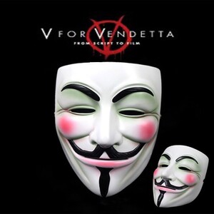 盛泉 电影主题面具 v字仇杀面具 v字队 精致树脂工艺品面具
