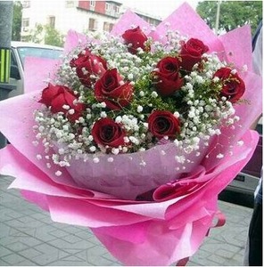 牡丹江林口宁安520预定鲜花速递优质红玫瑰七夕情人节