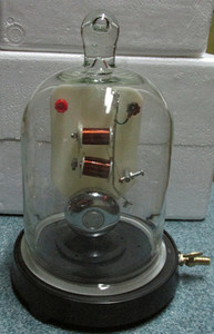 02016抽气盘 附玻璃真空罩 电铃 物理实验仪器 真空实验演示