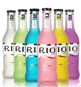 厂家直销 锐澳RIO鸡尾酒瓶 酒吧专用 275ml 蒙砂空瓶子 送盖子