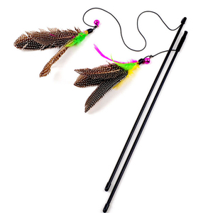 珍珠鸟逗猫棒羽毛铃铛宠物玩具逗猫杆经典飞飞鸟款式猫玩具用品